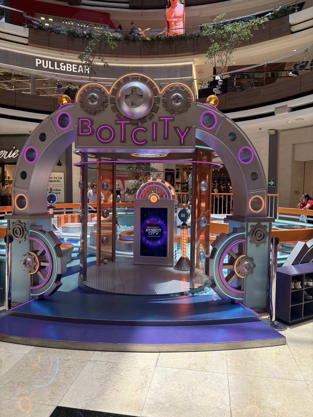 A children’s arcade inside a Guatemala City shopping mall